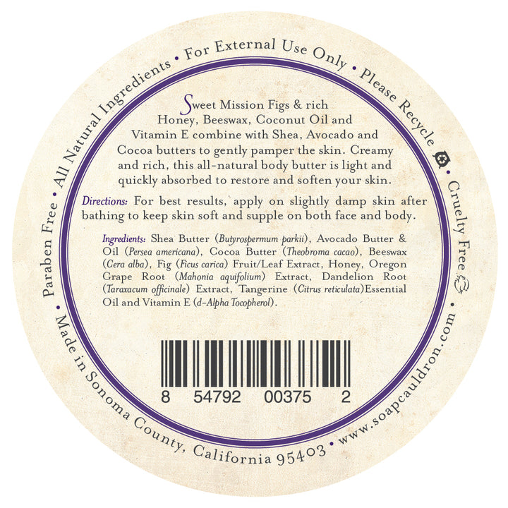 Body Butter California Mission Fig & Honey