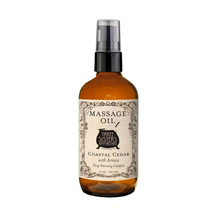 Massage Oil Coastal Cedar with Arnica